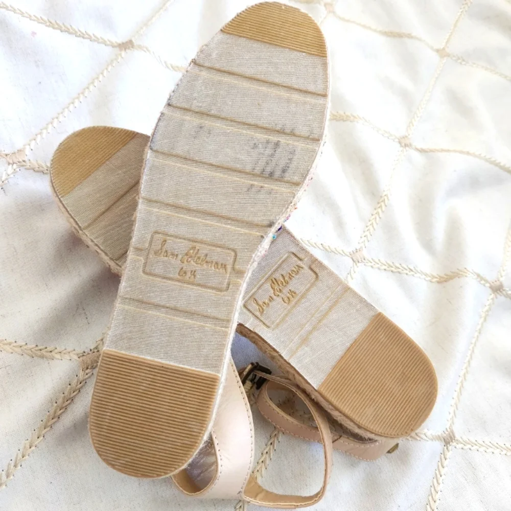 Sam Edelman Vivian Multicolor Espadrille Sandals | Size‎ 6.5 | EUC